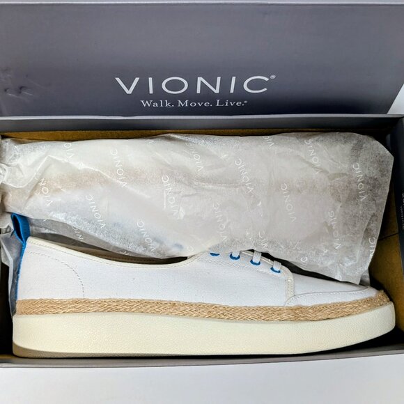 Vionic Jovie Canvas Sneakers in White - NWT - Picture 6 of 16
